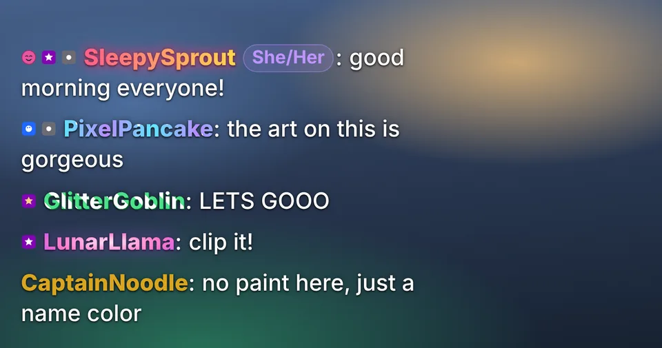 Chat with 7TV paints